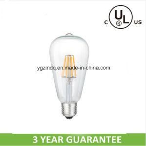 cUL/UL CE RoHS 7W St64 LED Filament Shop Light Bulb