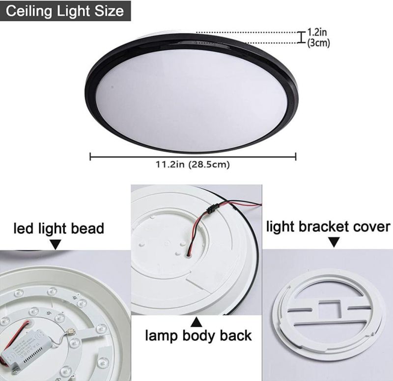 Decorative Bedroom Sensor WiFi 12V Pop LED Ceiling Lamp with Energy Steel Ceiling Light