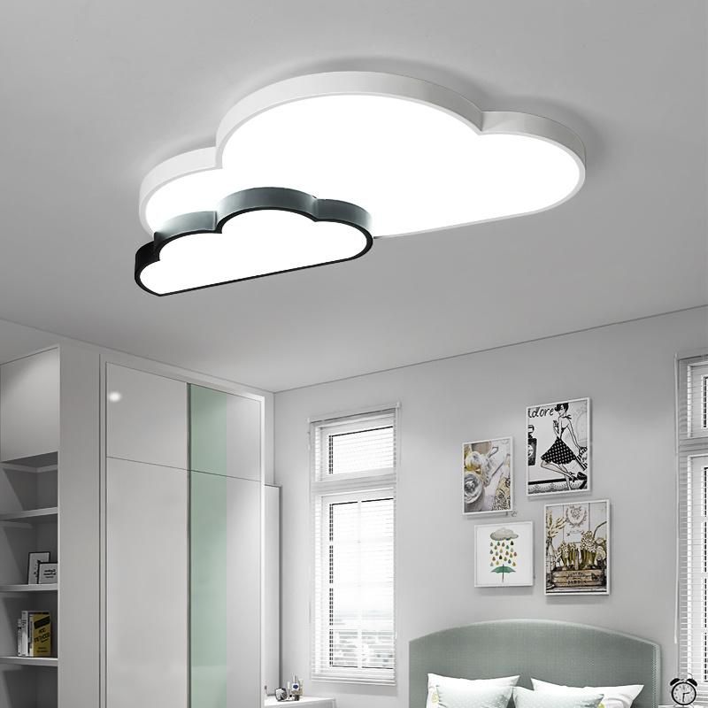 Minimalist Lovely Baby Room Double Cloud Shape Lighting LED Ceiling Room Lamp