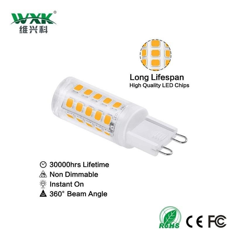 Original Factory G9 LED Bulb, No Flicker 3.5W Equivalent to 40W Halogen Bulbs, 350lm, Warm White (3000K) , G9 Energy Saving Light Bulbs