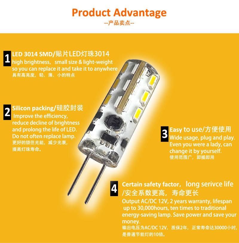 Bi Pin G4 Jc LED Bulb 12V Corn G4 LED