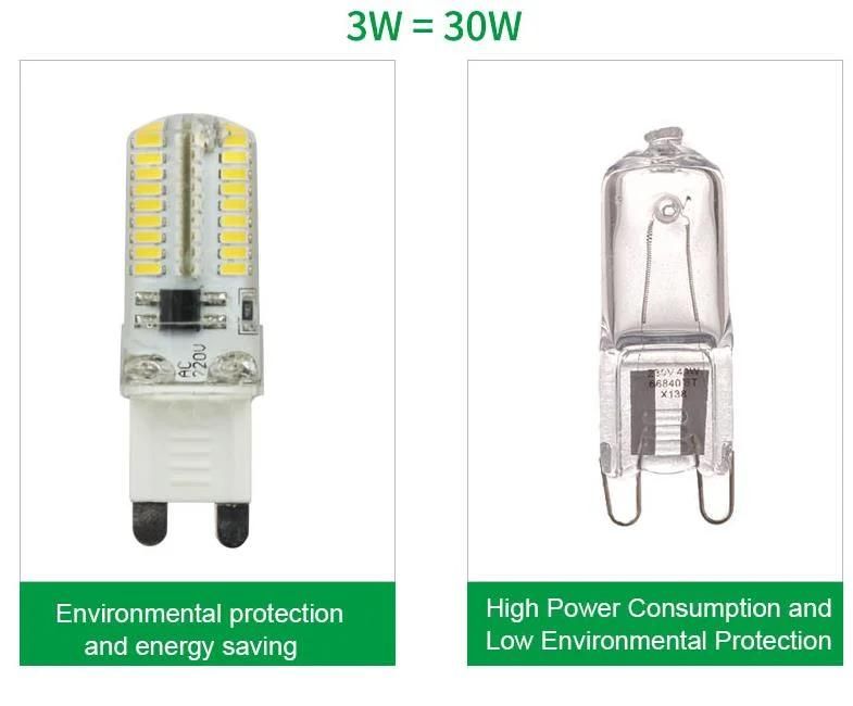 G9 LED Bulbs 3W Equivalent 40W Halogen Bulbs 250lm 3000K Warm White 220-240V G9 LED Light Bulbs
