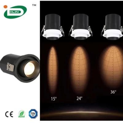 12W 25W 355 Degree Stretch Recessed Adjustable Stretchable Rotatable LED Spot Grille Lights