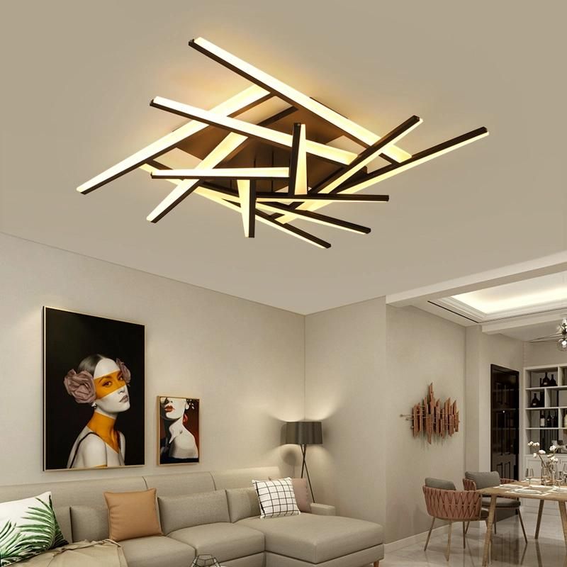 Zhongshan 68W Remote Control Wholesale Modern Acrylic LED Ceiling Light for Living Room