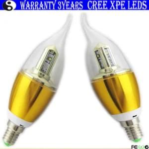 E14 Flame Tip LED Lighting Golden CREE XPE LED Lighting