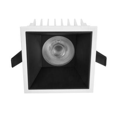 Round Ceiling Dimmable Black Recessed IP65 Housing LED COB Downlight