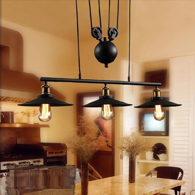 Retro Black Industry Pendant Light Modern Light Bar