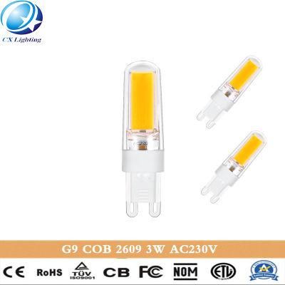 3W Dimmable Interior G9 COB Ceramic LED Corn Light