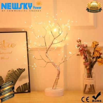 Tabletop Bonsai Tree Light with 108 LED Copper Wire String Lights Battery/USB Operated DIY Artificial Tree Lamp