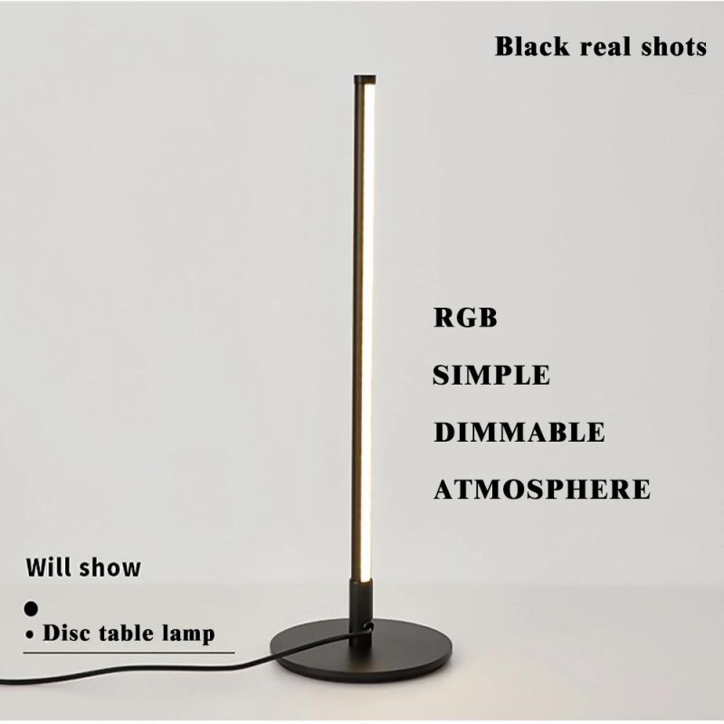 Nordic Minimalist Colorful Remote Control Round Bottom Table Lamp