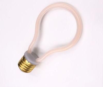 Simva LED Plastic Flexible Line Light+ Warm Smart Bulb Light Dimmable Retro LED Filament Bulb Color Filament Bulb