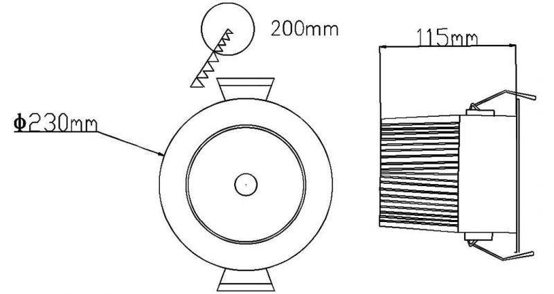 Economical Top Quality Adjustable 25W Surface Mounted Dimming Ceiling Spot Round Down Light