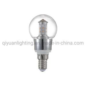 Round Type LED Bulb with E14 Holder 2700K Warm White Use for Decoration of Hotel and Home