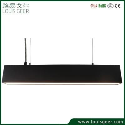 Premium Direct &amp; Indirect Gapless Linkable LED Linear Pendant Light Aluminum Linear Ceiling Light 60W