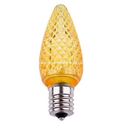 C9 Faceted LED Bulb - Yellow