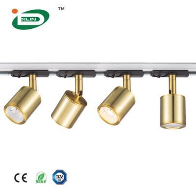Angle Adjustable CREE COB LED Track Lights Commercial Residential Indoor Lighting 8W IP20 Modern Luxury Copper Track Spotlights