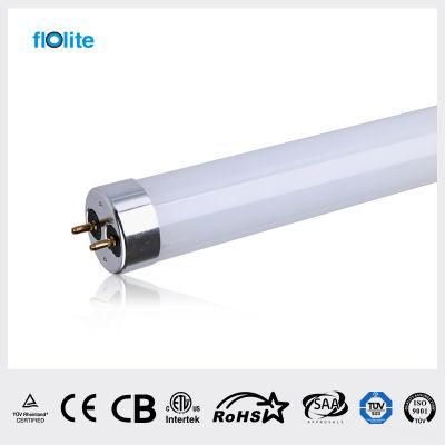 UL Listed T8 Glass LED Tube (Aluminum caps)