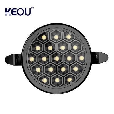 Keou Multi Color Housing Smart Anti Glare Adjustable Lamp LED Downlight Round 9W Panel Light LED