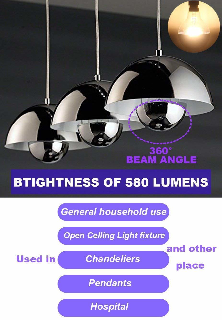Half Chrome Dimmable A19 A60 A Shape Decorative Edison Silver Mirror Reflected 2700K Warm White LED Light Bulb