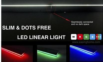 Ll3006 High Quality Slim& Dots Free LED Aluminum Profile Alloy with SMD3014 Side View 120 LEDs Strip Light