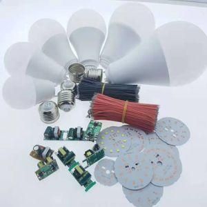 LED Bulbs SKD Parts 3W 5W 7W 9W 12W 15W 18W a Model LED Bulbs