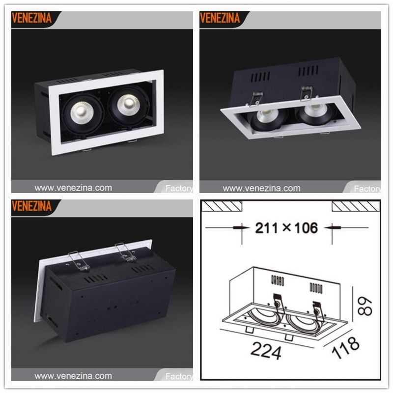 Rectangle High Power LED Resource Recessed Spot Down Light-R6213