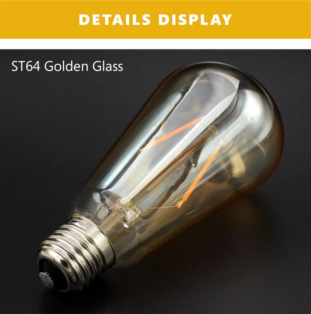 2700K St64 6W E27 LED Bulb COB Retro Lamp