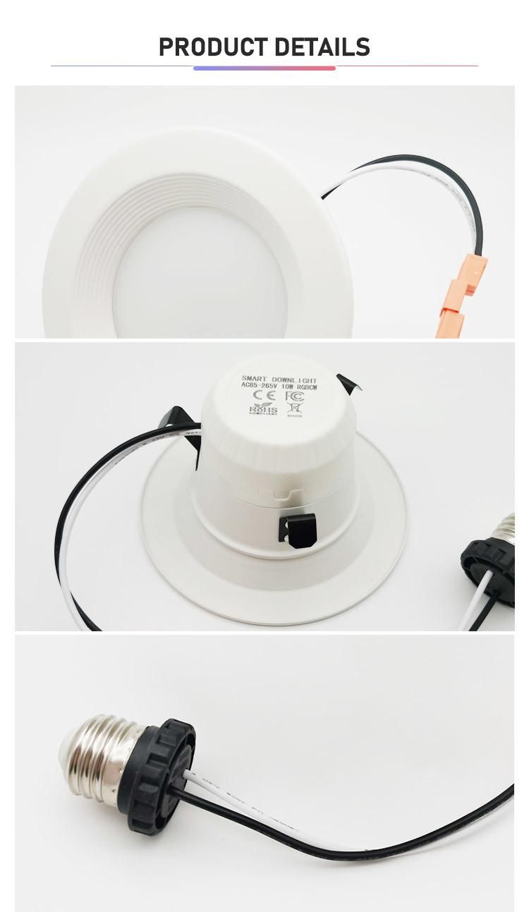 Homekit 4inch 10W WiFi Smart Down Lights with AC85~265V