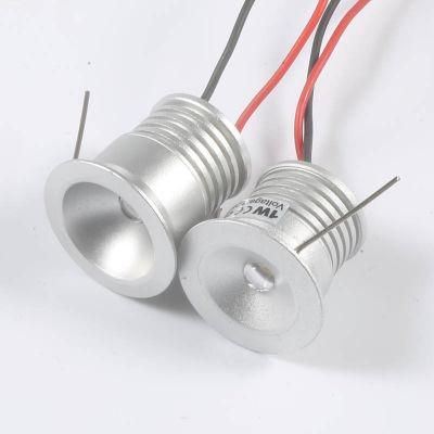 Spotlight 25mm 1W 12V Mini LED Downlight CE RoHS Cabinet Furniture Light