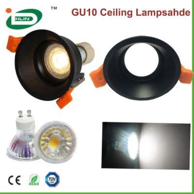 White/Black Chrome China Square Small Aluminum LED Ceiling Lights with GU10 MR16 LED Lamp Bulb