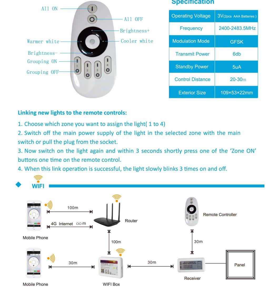 60*60cm 40W CCT Dimming LED Panel Light