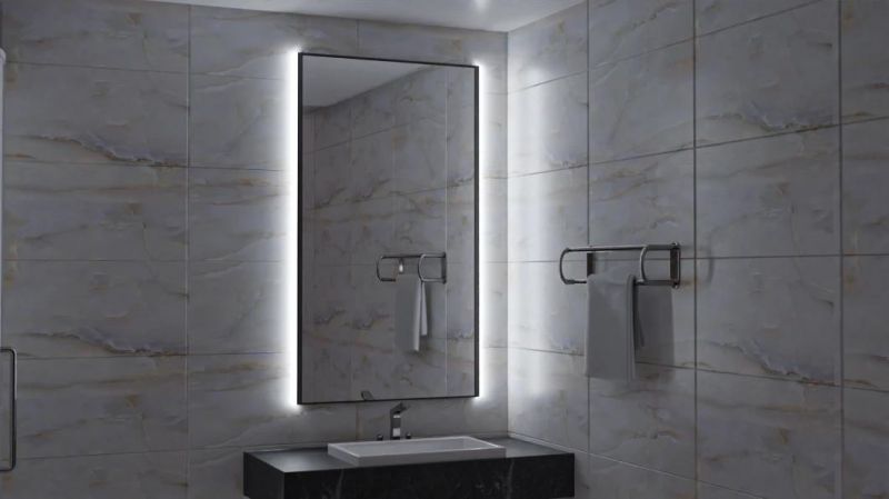3 Sides Shining Around Mirror in Bathroom Vanity Lighting Aluminium Linear Profile